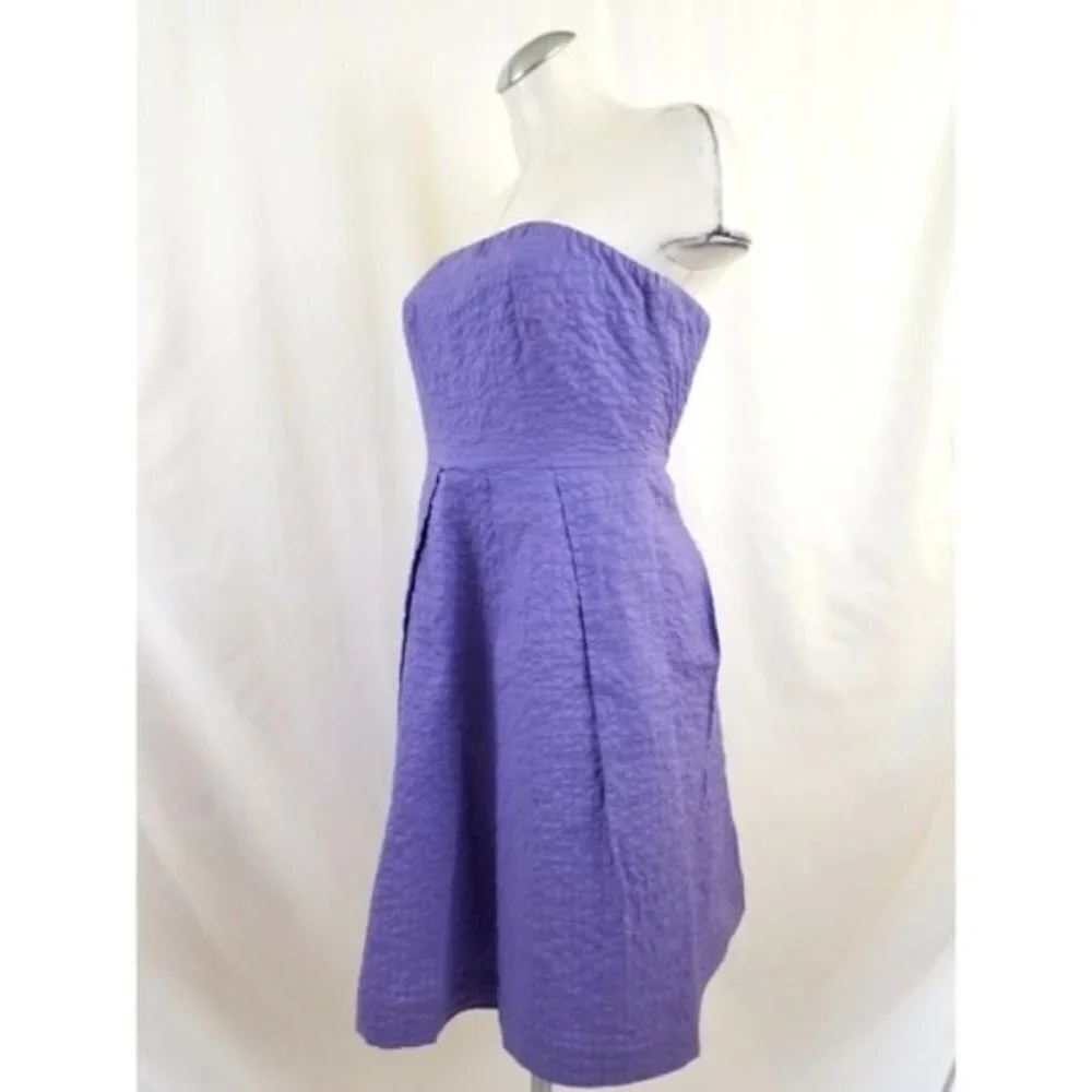 J.Crew Size 2 Strapless Dress Purple